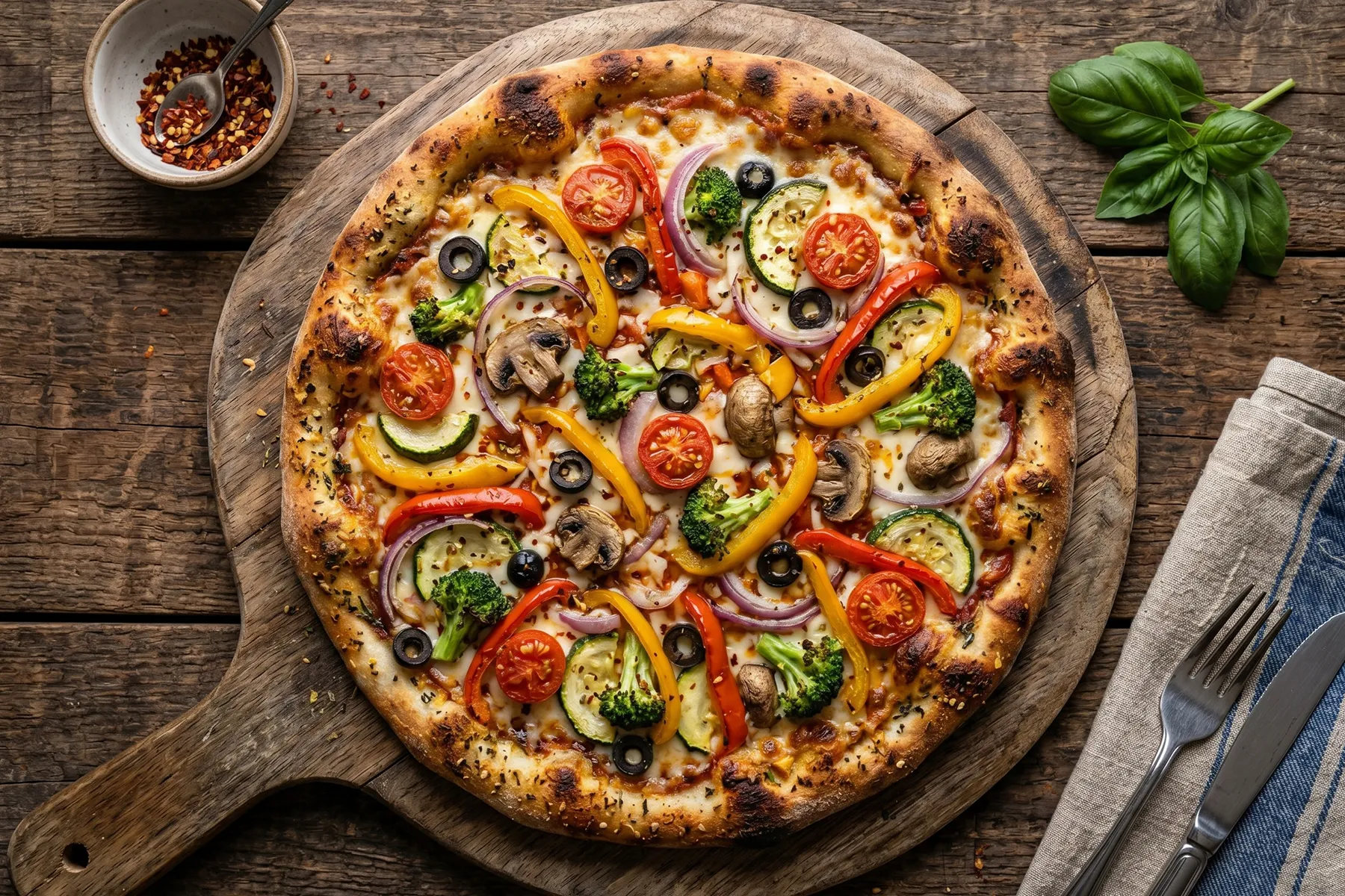 Veggie Loaded Pizza